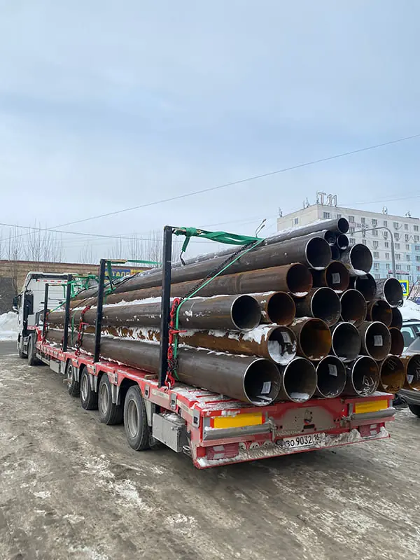 Отгрузка труб 219х12 ст. 09Г2С ГОСТ 10705-80 в Новосибирск - фото 2