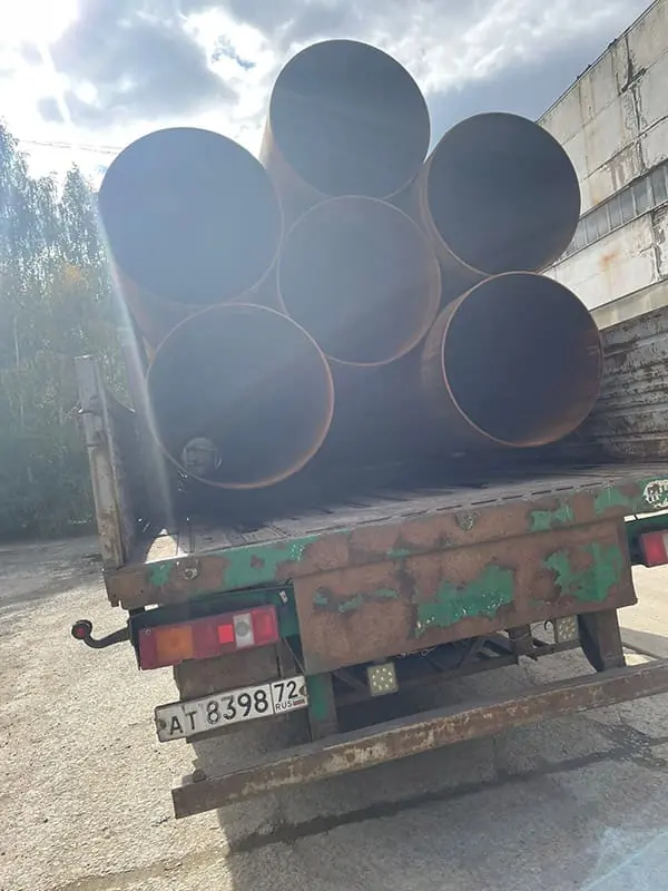 Отгрузка трубы 820х10 ст. 17Г1С-У ГОСТ 20295-85 в Тюмень - фото 2